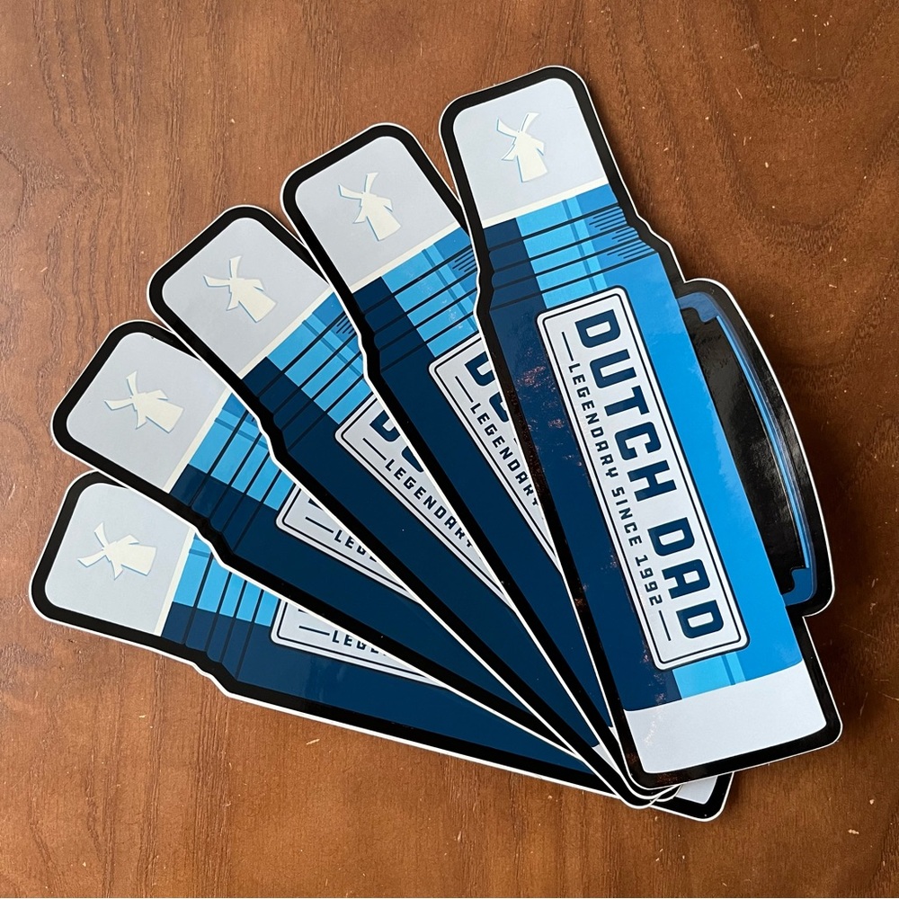 Dutch Bros Dutch Dad Thermos 5 Sticker Set